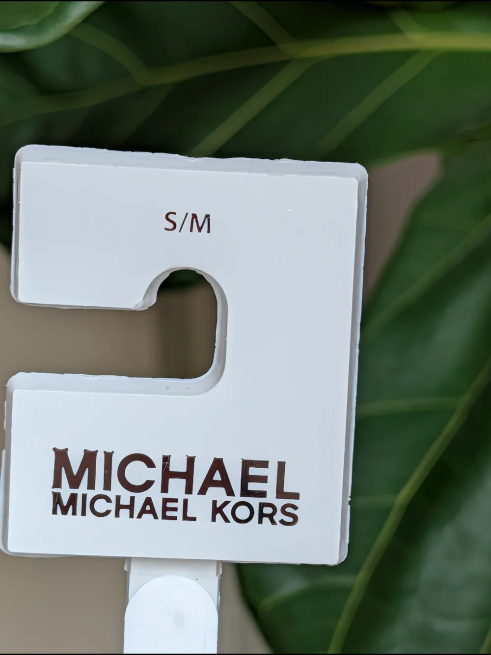 Michael Kors Tan Pebbled Leather Belt with Gold Hardware